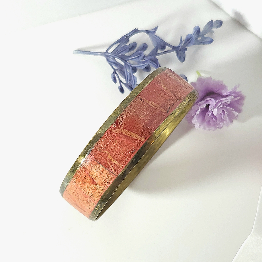 Vintage Orange and Gold Bracelet